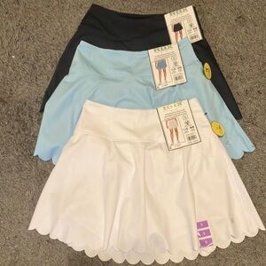 3 RBX scalloped skorts